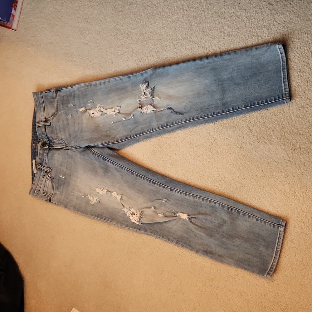 KUT FROM THE KLOTH Catherine Boyfriend Cut Distressed Jeans Size 4